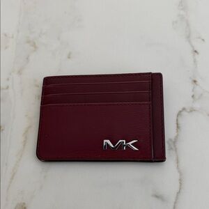 Michael Kors Deep Red Card Holder